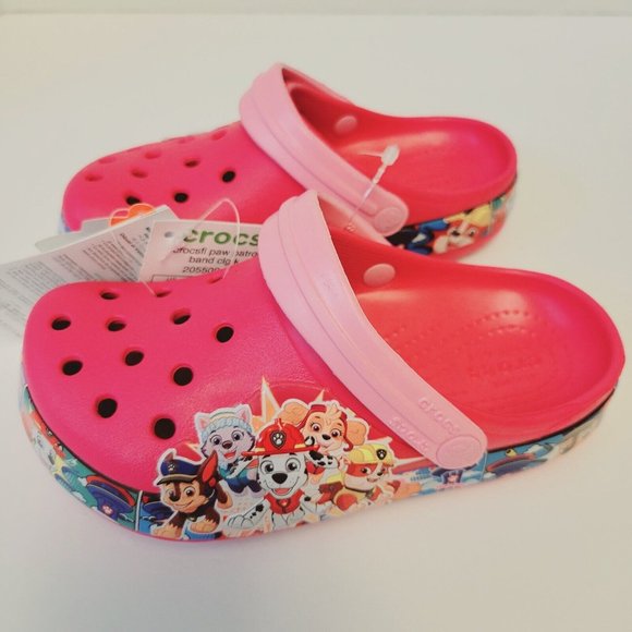 New Crocs Paw Patrol Kids Size C11 Pink Classic Clogs - Picture 11 of 11